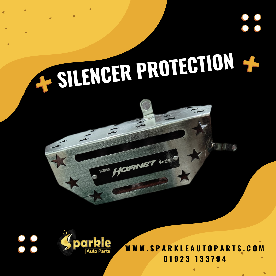 SS CNC Silencer Protection (Honda CB Hornet)
