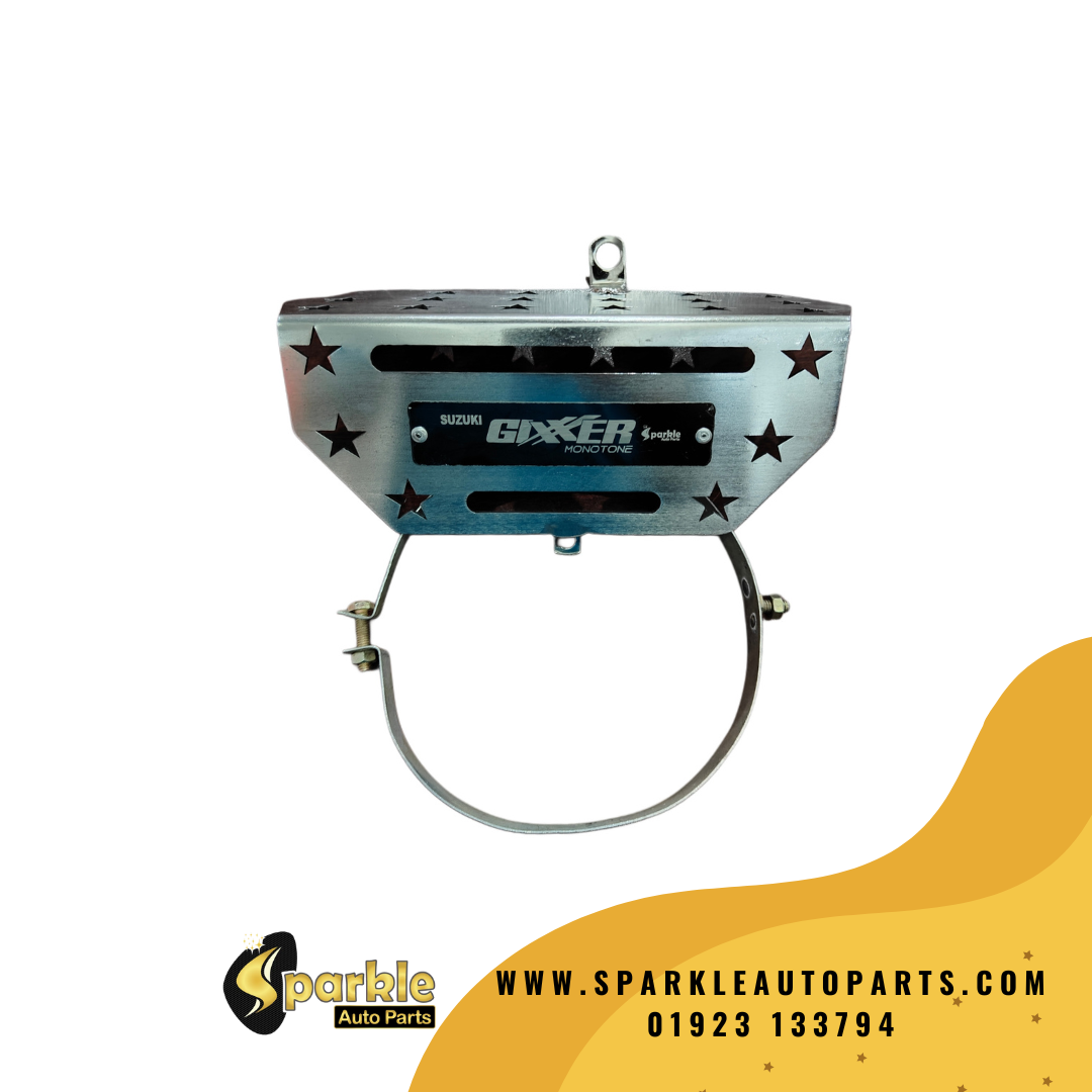SS CNC Silencer Protection (Suzuki Gixxer Monotone)