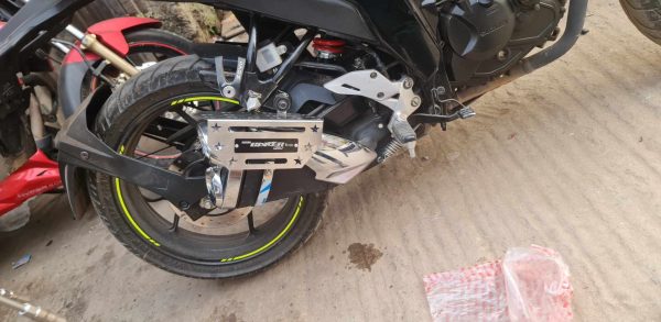 SS CNC Silencer Protection (Suzuki Gixxer FI) - Image 4